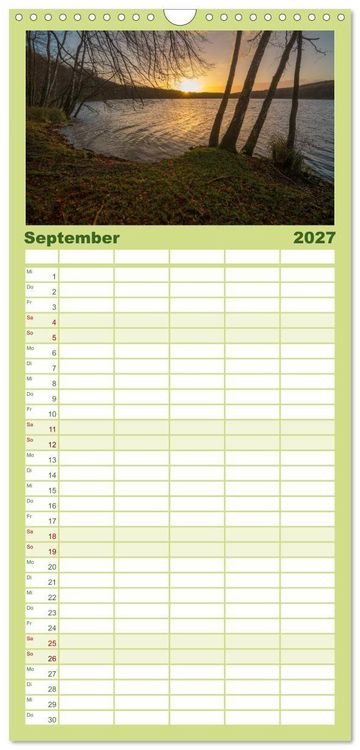 Produktbild: Familienplaner 2027 - Usedom - Deutscher Inseltraum mit 5 Spalten (Wandkalender, 21 x 45 cm) CALVENDO