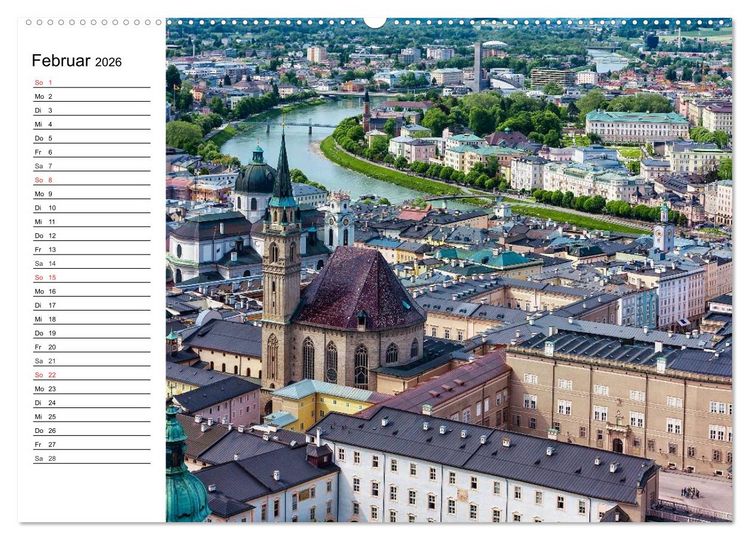 Produktbild: &Ouml;sterreich. Gr&uuml;&szlig;e vom Land der Berge und Seen (hochwertiger Premium Wandkalender 2026 DIN A2 quer), Kunstdruck in Hochglanz