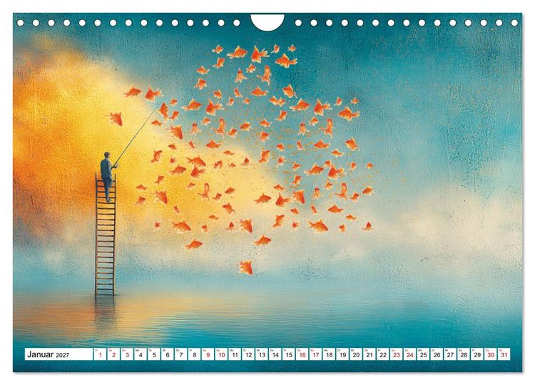 Produktbild: Fantastische F&auml;nge Die Kunst, das Unm&ouml;gliche zu angeln (Wandkalender 2027 DIN A4 quer), CALVENDO Monatskalender