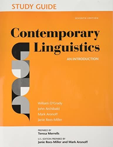 Produktbild: Study Guide for Contemporary Linguistics
