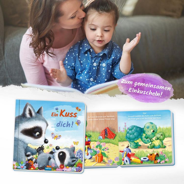 Produktbild: Tr&ouml;tsch Pappenbuch mit Reimen Ein Kuss f&uuml;r dich!
