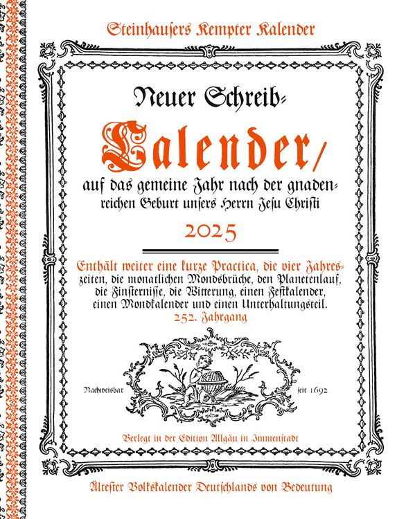 Produktbild: Steinhausers Kempter Kalender 2025