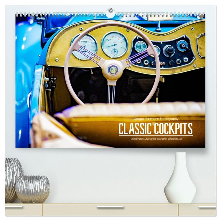 Produktbild: CLASSIC COCKPITS - Funktionale Kunstwerke aus einer anderen Zeit (hochwertiger Premium Wandkalender 2026 DIN A2 quer), Kunstdruck in Hochglanz