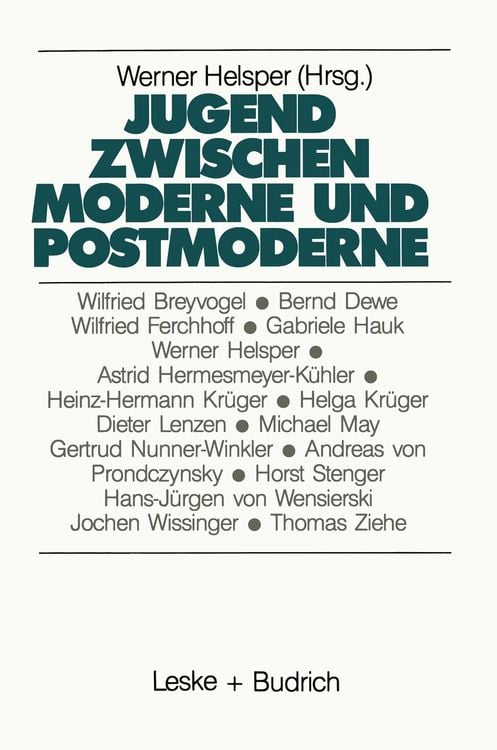 Produktbild: Jugend zwischen Moderne und Postmoderne