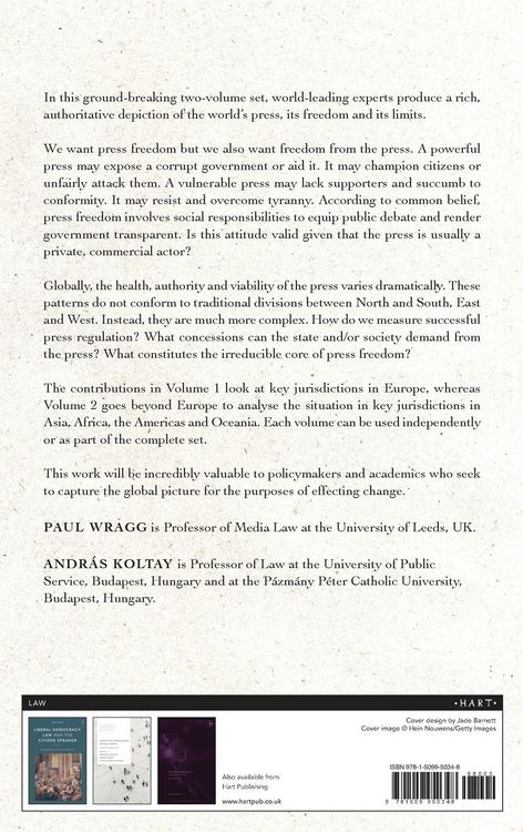 Produktbild: Global Perspectives on Press Regulation, Volume 1