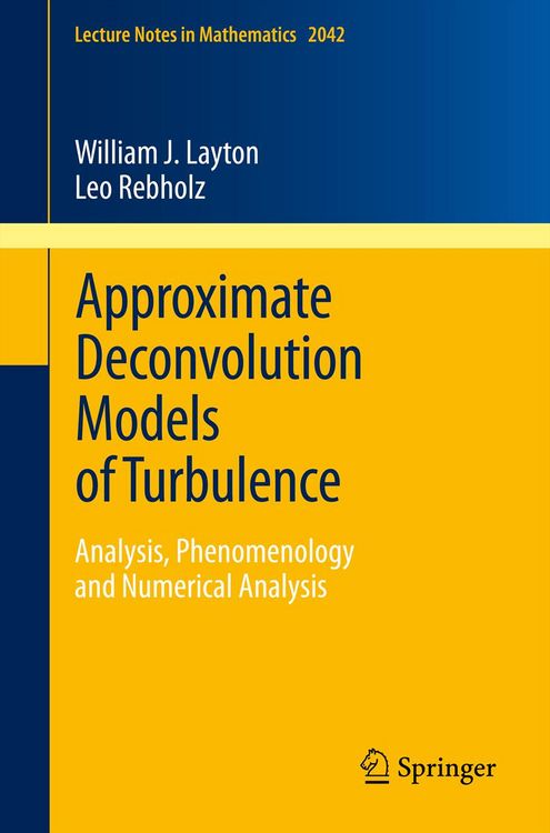 Produktbild: Approximate Deconvolution Models of Turbulence