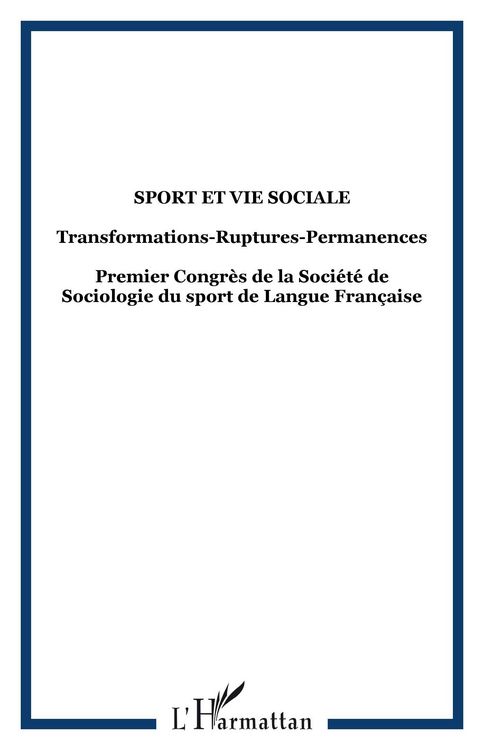 Produktbild: Sport Et Vie Sociale