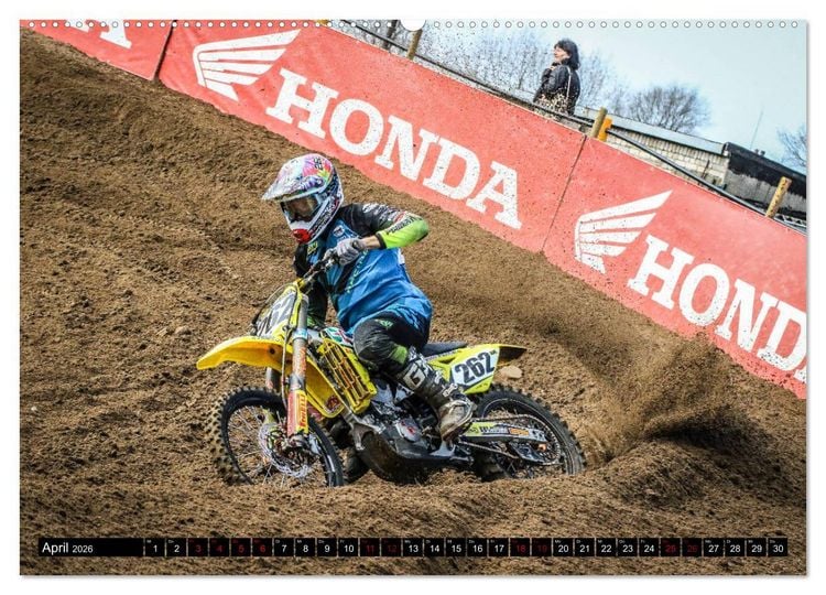 Produktbild: Motocross Racing 2026 (hochwertiger Premium Wandkalender 2026 DIN A2 quer), Kunstdruck in Hochglanz