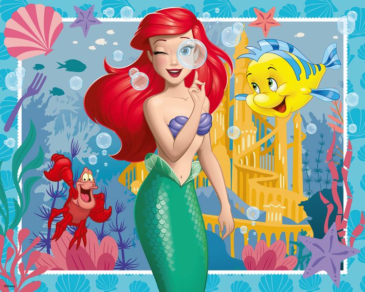 Produktbild: Kinderpuzzle 48 Teile - Disney Prinzessinnen - Prinzessin Arielle