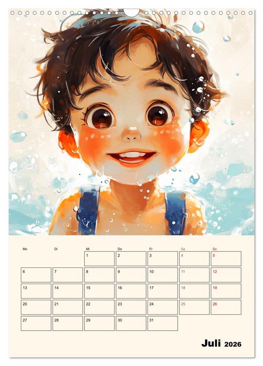 Produktbild: Coole Manga Kids. Lustige Abenteuer im Pixelreich (Wandkalender 2026 DIN A3 hoch), CALVENDO Monatskalender