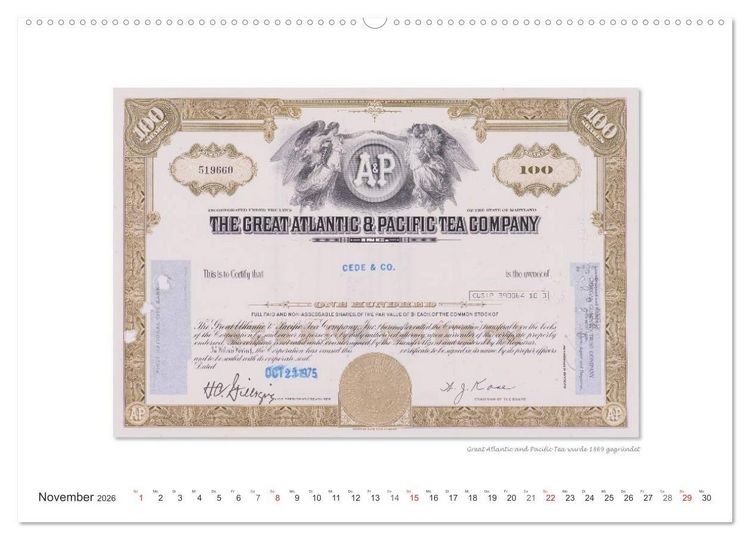 Produktbild: Aktien & Wertpapiere / CH-Version (hochwertiger Premium Wandkalender 2026 DIN A2 quer), Kunstdruck in Hochglanz