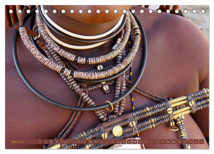 Produktbild: Himba - Der Schmuck der sch&ouml;nen Frauen (Tischkalender 2027 DIN A5 quer), CALVENDO Monatskalender