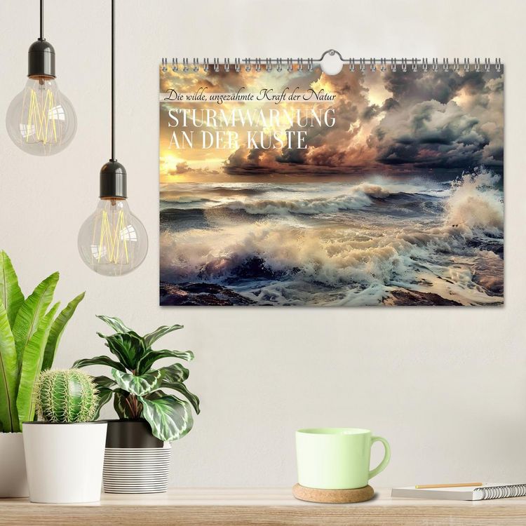 Produktbild: Sturmwarnung an der K&uuml;ste (Wandkalender 2026 DIN A4 quer), CALVENDO Monatskalender