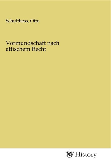 Produktbild: Vormundschaft nach attischem Recht