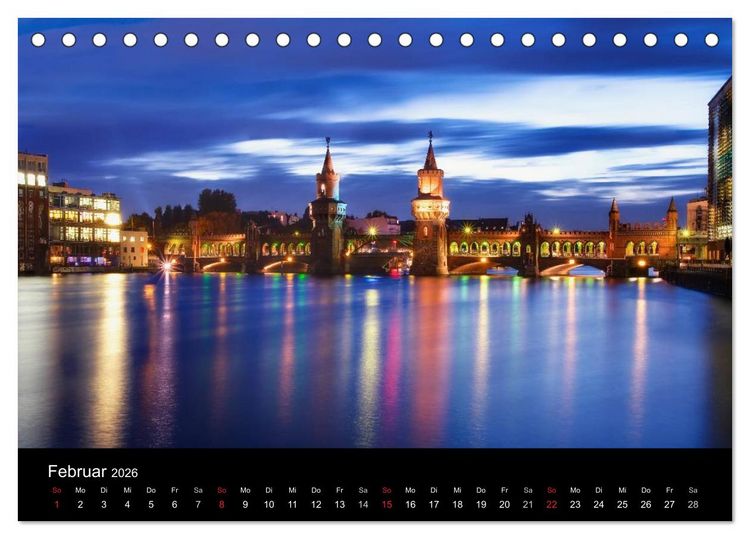 Produktbild: Berliner Stadtansichten (Tischkalender 2026 DIN A5 quer), CALVENDO Monatskalender