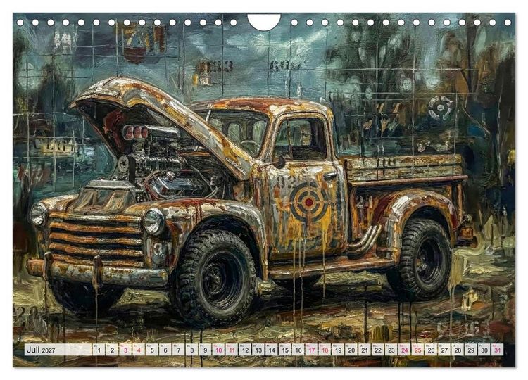 Produktbild: Patina und PS (Wandkalender 2027 DIN A4 quer), CALVENDO Monatskalender