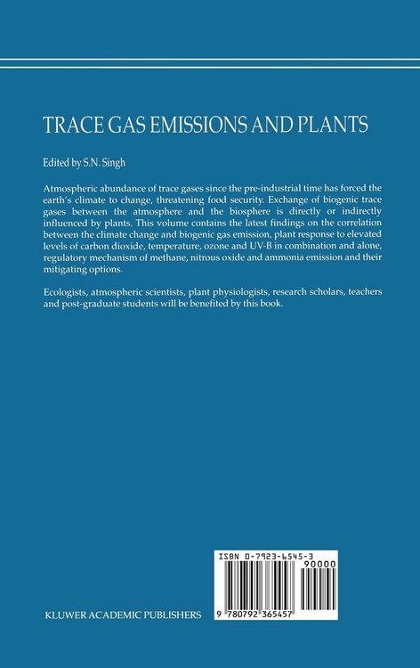Produktbild: Trace Gas Emissions and Plants