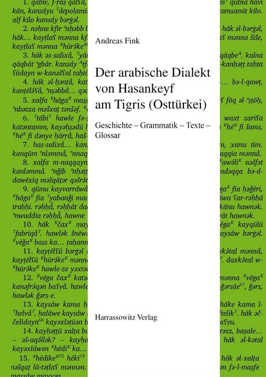 Produktbild: Der arabische Dialekt von Hasankeyf am Tigris (Ostt&uuml;rkei)
