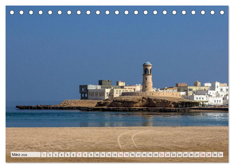 Produktbild: Oman - Eine Fotoreise (Tischkalender 2026 DIN A5 quer), CALVENDO Monatskalender