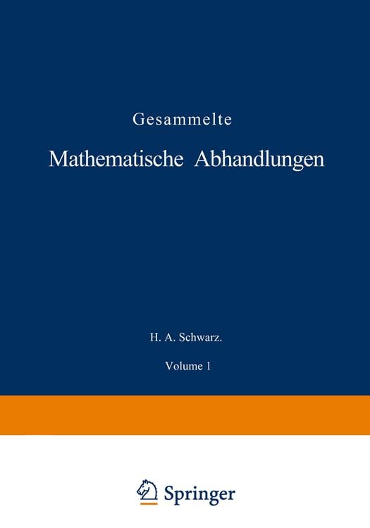Produktbild: Gesammelte Mathematische Abhandlungen