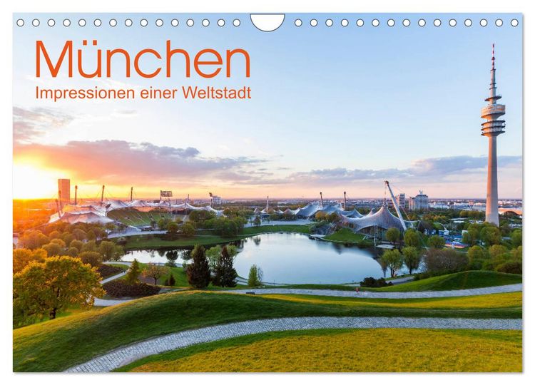 Produktbild: M&Uuml;NCHEN Impressionen einer Weltstadt (Wandkalender 2026 DIN A4 quer), CALVENDO Monatskalender