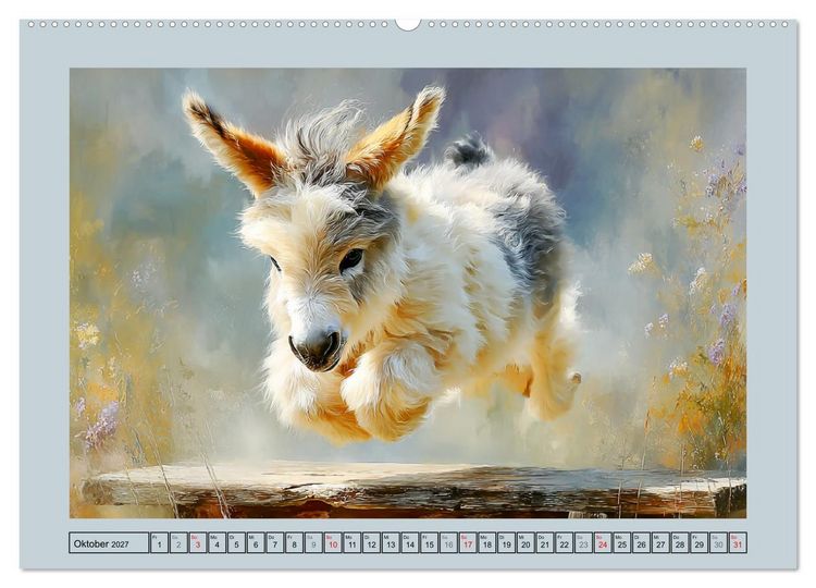 Produktbild: Zwergesel. Kleine Langohren mit gro&szlig;em Charme (hochwertiger Premium Wandkalender 2027 DIN A2 quer), Kunstdruck in Hochglanz