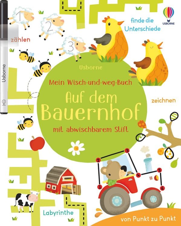 Produktbild: Mein Wisch-und-weg-Buch: Auf dem Bauernhof