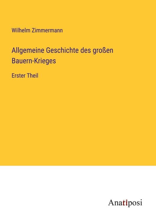 Produktbild: Allgemeine Geschichte des gro&szlig;en Bauern-Krieges