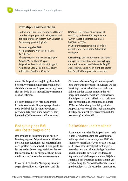 Produktbild: Meine Adipositas-OP. Magenverkleinerung, Magenband, Bypass & Co.