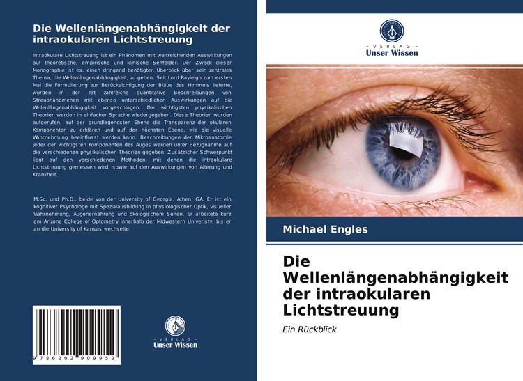 Produktbild: Die Wellenl&auml;ngenabh&auml;ngigkeit der intraokularen Lichtstreuung