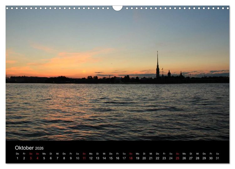 Produktbild: St. Petersburg (Wandkalender 2026 DIN A3 quer), CALVENDO Monatskalender