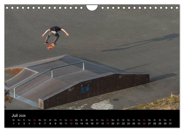 Produktbild: it's SKATEBOARDING (Wandkalender 2026 DIN A4 quer), CALVENDO Monatskalender
