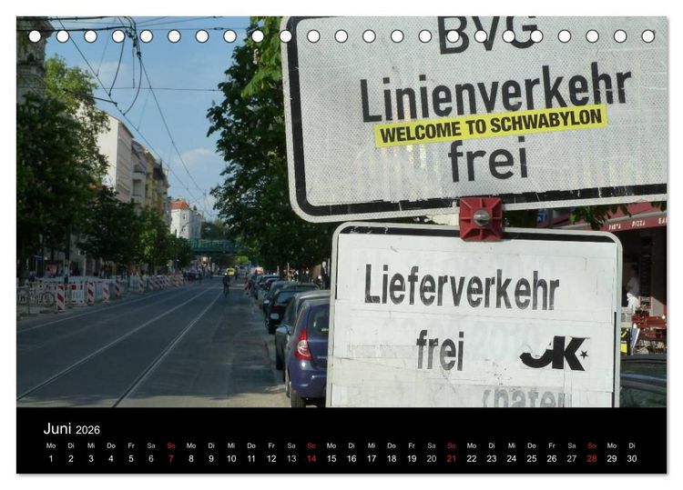 Produktbild: Alternativer Berlinkalender (Tischkalender 2026 DIN A5 quer), CALVENDO Monatskalender