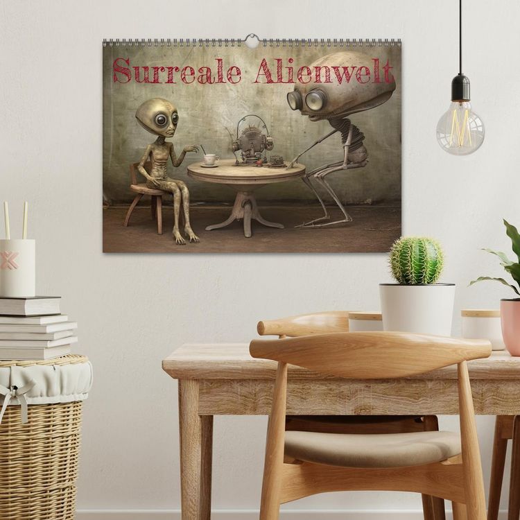 Produktbild: Surreale Alienwelt (Wandkalender 2026 DIN A3 quer), CALVENDO Monatskalender