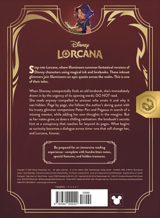 Produktbild: Disney Lorcana - Quest of Wonders. An Illumineer's Lorebook EN