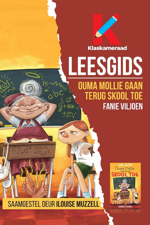 Produktbild: Leesgids: Ouma Mollie gaan terug skool toe