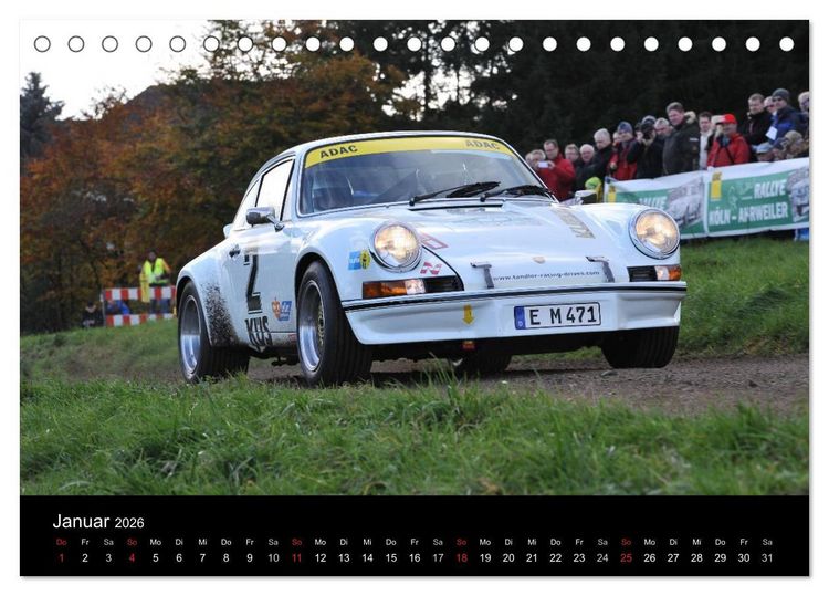 Produktbild: Bergrennen und Rallye im Porsche (Tischkalender 2026 DIN A5 quer), CALVENDO Monatskalender