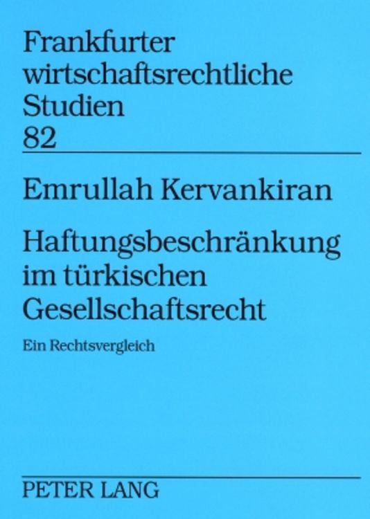 Produktbild: Haftungsbeschr&auml;nkung im t&uuml;rkischen Gesellschaftsrecht