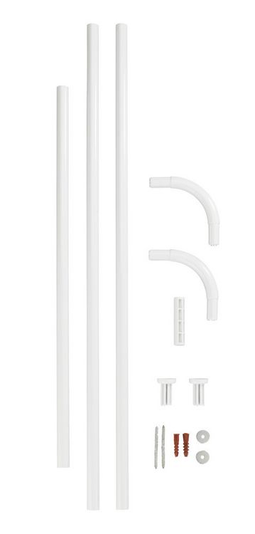 Produktbild: Winkelstange Universal Wei&szlig;, 20 mm