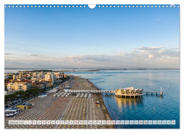 Produktbild: Lignano in Italien. Sommer Strand und Meer (Wandkalender 2026 DIN A3 quer), CALVENDO Monatskalender