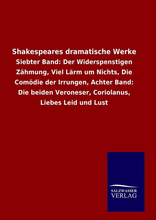 Produktbild: Shakespeares dramatische Werke