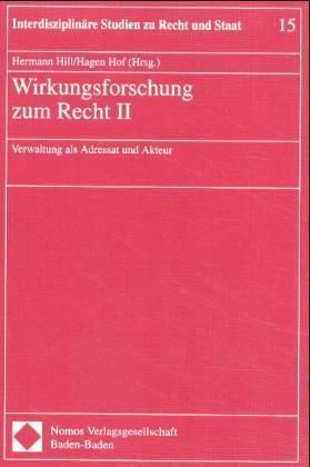 Produktbild: Wirkungsforschung zum Recht II