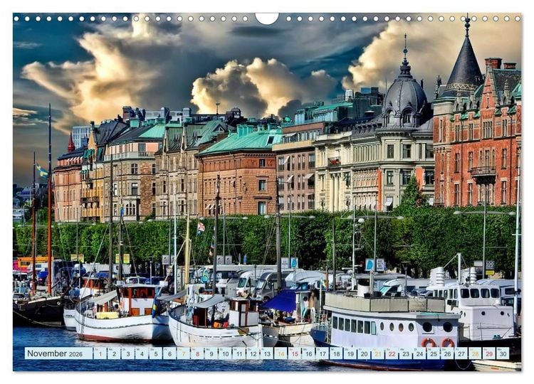 Produktbild: Stockholm - Venedig des Nordens (Wandkalender 2026 DIN A3 quer), CALVENDO Monatskalender