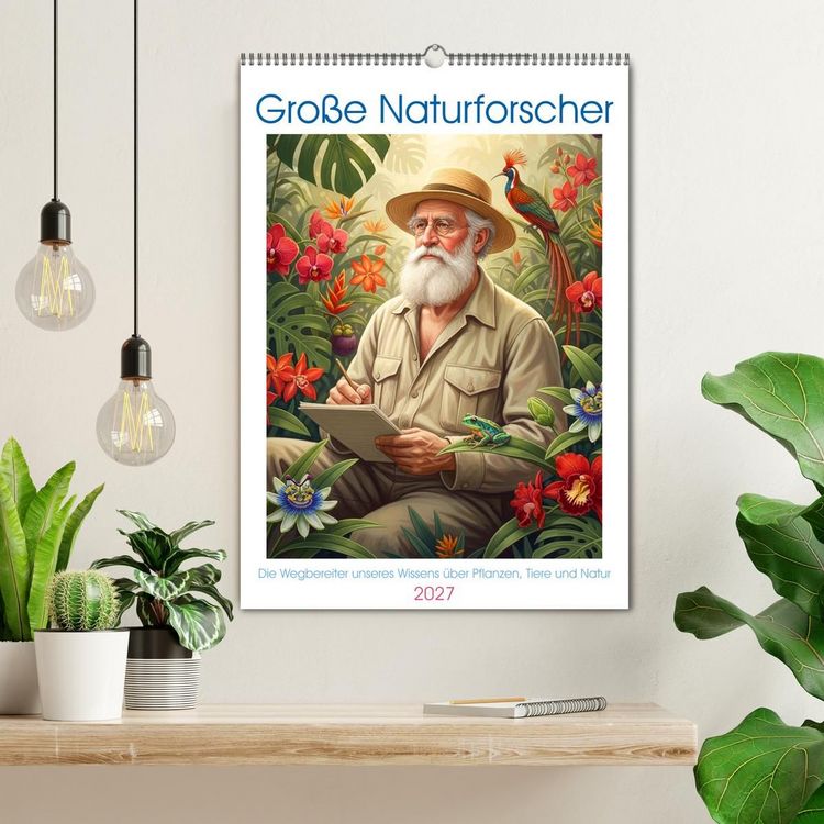 Produktbild: Gro&szlig;e Naturforscher (Wandkalender 2027 DIN A2 hoch), CALVENDO Monatskalender