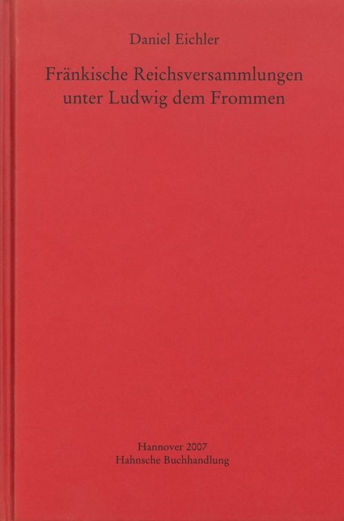 Produktbild: Fränkische Reichsversammlungen unter Ludwig dem Frommen