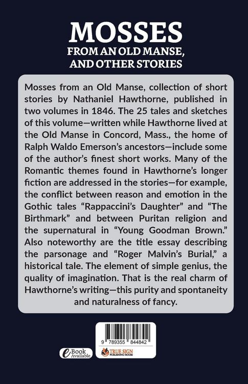 Produktbild: Mosses From An Old Manse, And Other Stories