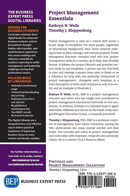 Produktbild: Wells, K: Project Management Essentials