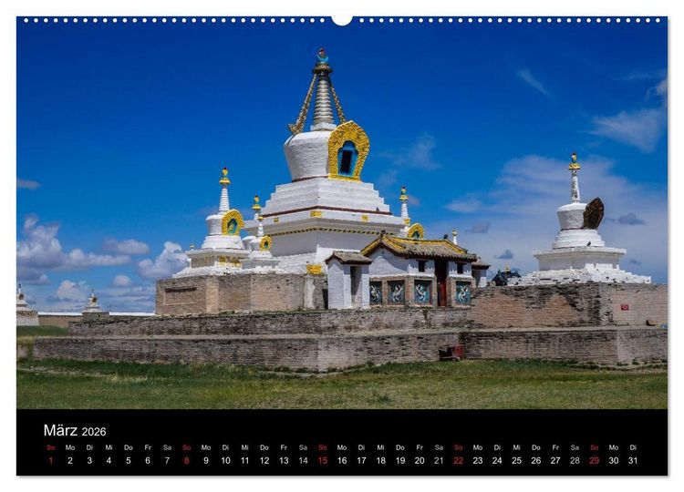 Produktbild: Mongolei - Zwischen Mittelalter und Moderne (hochwertiger Premium Wandkalender 2026 DIN A2 quer), Kunstdruck in Hochglanz