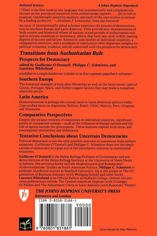 Produktbild: Transitions from Authoritarian Rule