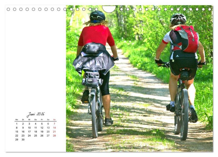 Produktbild: Fahrradtour. Radle dich frei und gesund! (Wandkalender 2026 DIN A4 quer), CALVENDO Monatskalender